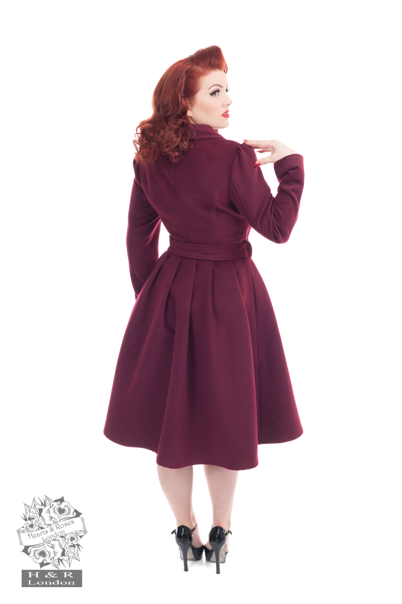 Wine Vintage Swing Coat